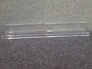 lot 265 image: 6 Acrylic 15 inch Wall Shelves...