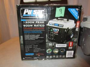 lot 9 image: Pulsar 1200 Watt Silver Series Portable Generator