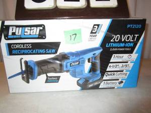 lot 17 image: Pulsar Cordless Reciprocating Saw