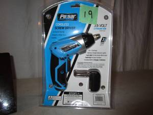 lot 19 image: Pulsar Cordless Screw Driver