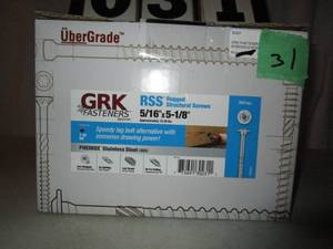 lot 31 image: Box GRK Fasteners Structural Screws