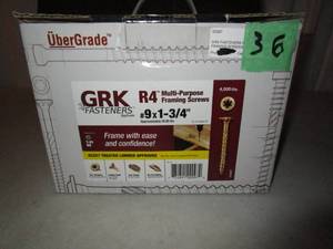 lot 36 image: Box GRK Fasteners R4-Multi Purpose Framing Screws
