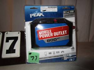 lot 77 image: Peak Mobile Power Outlet - 800 watt