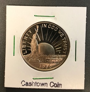 lot 3 image: 1986-S Statue of Liberty Centennial Half Dollar