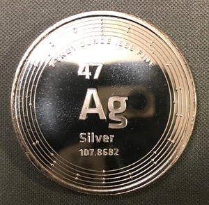 lot 105 image: 1 ounce Pure Silver .999 fine