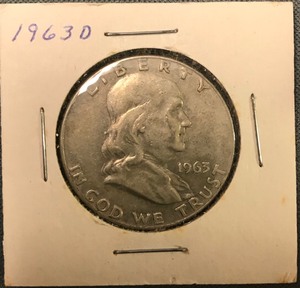 lot 56 image: 1963-D Franklin Half Dollar
