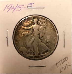 lot 61 image: 1945-S Walking Liberty Half Dollar