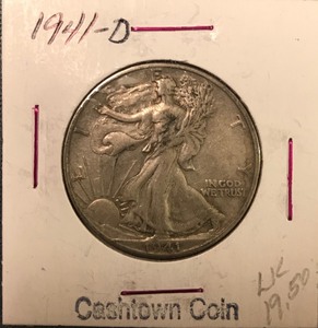 lot 63 image: 1941-D Walking Liberty Half Dollar