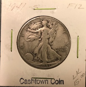 lot 62 image: 1941-S Walking Liberty Half Dollar