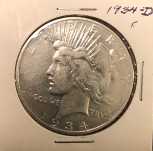 lot 97 image: 1934-D Peace Dollar