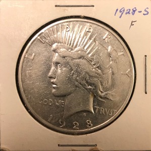lot 99 image: 1928-S Peace Dollar