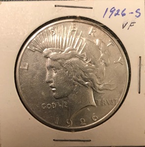 lot 102 image: 1926-S Peace Dollar