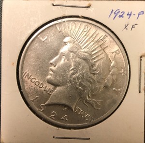 lot 103 image: 1924 Peace Dollar