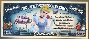 lot 73 image: $1,000,000 Novelty Bill - Cinderella