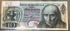 lot 110 image: Mexico P-63d Banknote