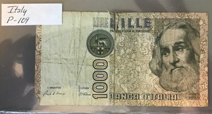 lot 115 image: Italy P-109 Banknote