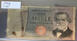 lot 116 image: Italy P-101 Banknote