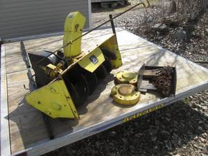 John Deere Snowblower with Weights ...