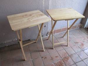 Pair of Wood Folding Tables  RMBC...