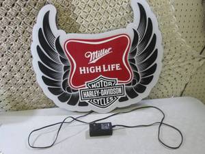Light-Up Miller High Life Harley Da...