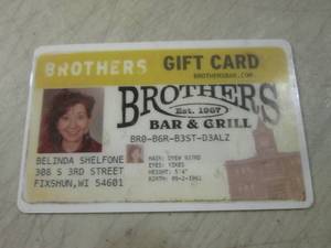 Brothers Bar & Grill $25 Gift Card ...