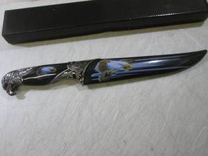 13 Black Decorative Eagle Knife wi...