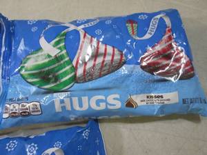 3 Bags of Hersheys Hugs Best by Aug...