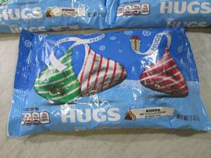 3 Bags of Hersheys Hugs Best by Aug...