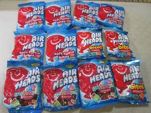 12 Bags of Assorted Air Heads Candy...