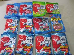 12 Bags of Assorted Air Heads Candy...