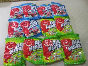 12 Bags of Assorted Air Heads Candy...