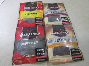 4 Assorted Bags of Jack Links Jerky...