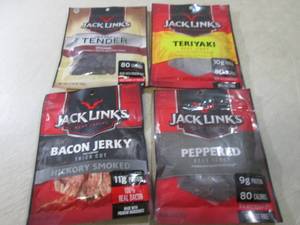 4 Assorted Bags of Jack Links Jerky...