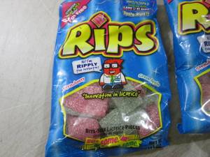 6 Bags of Rips Strawberry and Green...