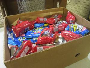 Box Full of Assorted Candy Snacks E...