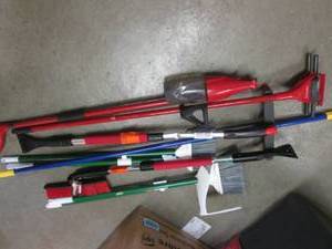Assorted Brooms Etc  RMWS...