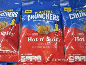 10 Bags of Planters Crunchers Hot n...
