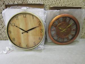 2 Wall Clocks 11 and 12  BS...