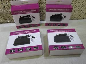 Lot of 4 Game Cube Controllers Adap...