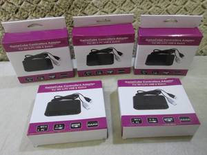 Lot of 5 Game Cube Controllers Adap...