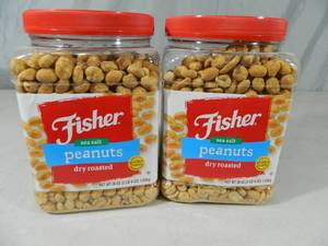 4 lbs 8 oz of Fisher Peanuts