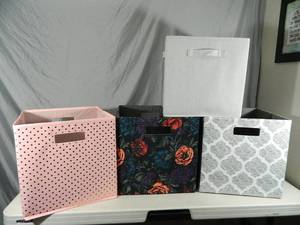 4 New Large Collapsible Bins