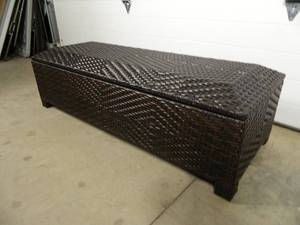 New All Weather Wicker Storage Trunk