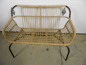 Outdoor Wicker Bench