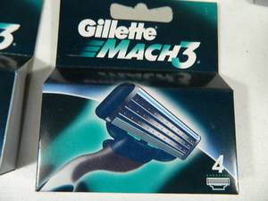 10 New Boxes of Gillette Mach 3 Razor Cartidges