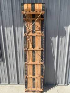 lot 18 image: Antique Vintage 6 Wood Sled Toboggan 1940s