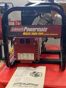 lot 68 image: Coleman Powermate 3000 Watt Generator