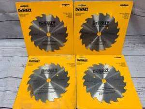 lot 76 image: Lot of 4 DeWalt 6 12 Fast Cut Combo Blades