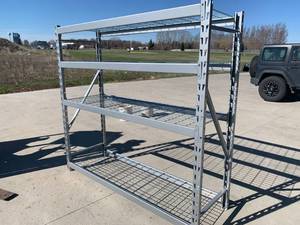 lot 141 image: Pallet Racking with 4 Shelves  77wide x 72 tall x 24 deep
