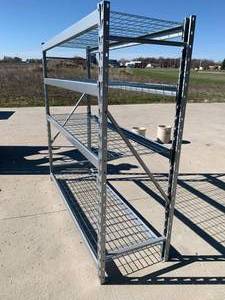 lot 142 image: Pallet Racking with 4 Shelves  77wide x 72 tall x 24 deep